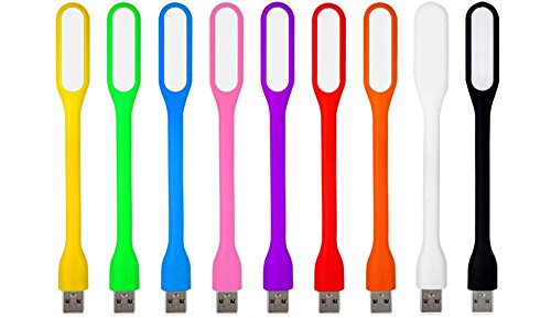 JKLcom USB LED Light (5 Pack) Mini Flexible Adjustable Portable Lamp for Night Book Reading, Night Light, Night Work, Light Lamp