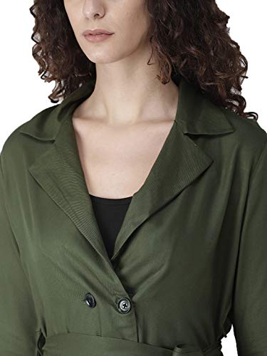 Image of Style Quotient Women's Rayon Mid-Thigh Jacket