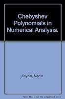 Chebyshev Polynomials in Numerical Analysis B0006BY1F8 Book Cover