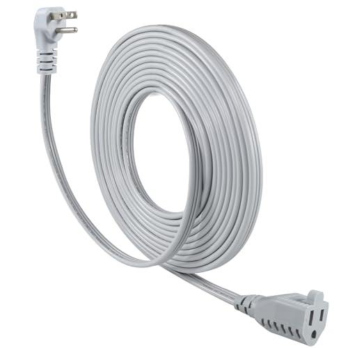 KUNCAN Appliance Power Extension Cord - 3 Prong Flat Wire SPT-3 14 AWG Heavy Duty Male to Female...