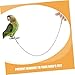 PERSELOSO Bird Safety Anklet Chain Stainless Steel Parrot Foot Easy Application Split Design for Parrots and Similar Birds Essential Accessory
