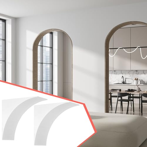2 Pcs 3D Rounded Doorway Arch Kit 9"x 9"x 5" DIY Interior Doorway Precurved Drywall Full Half Circle Top Round Arch Kit for Interior Decoration by DANHMAO - Image 5