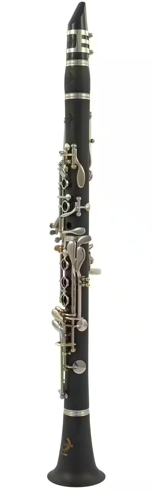 WOODBRASS WCL200C Clarinette en Ut Débutant 17 Clés Système Boehm - Corps ABS Léger, Son Clair & Facile - Instrument Prêt à Jouer avec Étui, Bec & Accessoires Inclus
