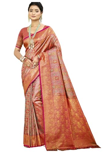 Sari de travail en soie Dharmavaram 15624 avec impression numérique