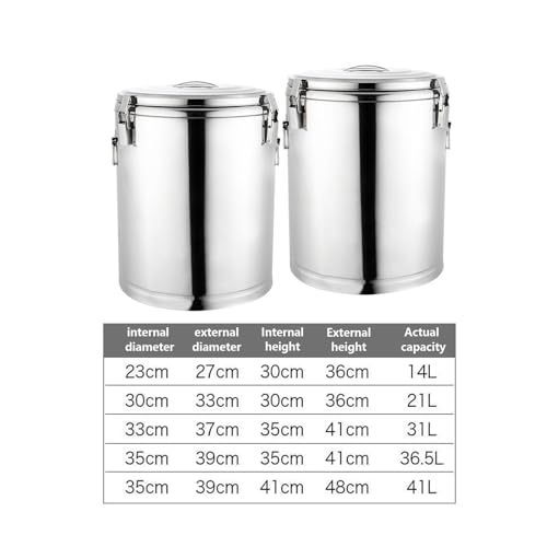 Seau isolant en acier inoxydable 304 pour la conservation des fluides