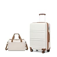 2 Piece Luggage Travel Set: This suitcase set included 20 inch carry on luggage and a travel bag. Hard shell Suitcase: 52x38x21cm (All Parts), Weight: 2.5kg, Capacity: 38L. Ryanair cabin bag: 40x20x25cm, Weight: 0.45kg, Capacity: 20L, it is designed ...