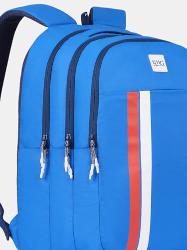 Image of Varsity Pro Solid Backpack, 35L, 3 Compartments + 1 Pocket, File Folder Section, Built-in Organizer, Spacious School, College & Office Bag