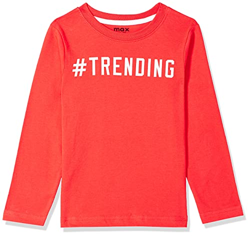Image of Max Boys Printed Crew Neck T-Shirt