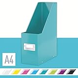 Lieferumfang: 1x Leitz Stehsammler für A4, Click & Store, 60470051, Eisblau, Material: PP laminierte, stabile Hartpappe, Abmessungen: 10,3 x 33 x 25,3 cm (BxHxT), Gewicht: 320 g, Nicht geeignet für Odner