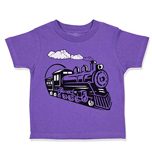Toddler T-Shirt Trains Vintage Trains Cotton Steam Locomotive Boy & Girl Clothes