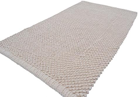 Tan Bath Rugs (Anti Skid Latex Backing) 100% Cotton Tufted Thick Bathmat Size 20 x 32 Inches Machine Washable Easy Care Bathroom Rugs by Trendsetter Homez Popcorn Collection