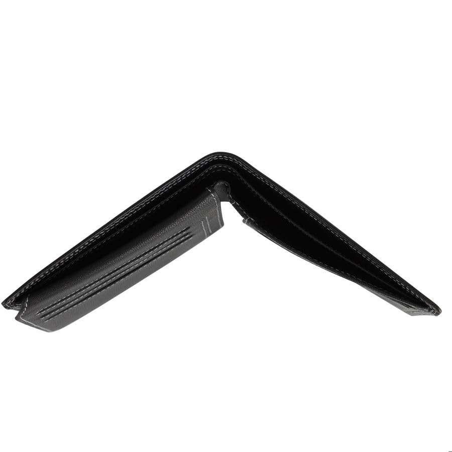 MADE IN ITALY Mens wallet ITALIAN LEATHER Vera Pelle 10 Crads + ID (Black)4