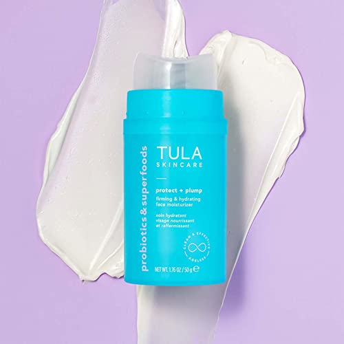 Tula Skin Care Protect + Plump Firming & Hydrating Face Moisturizer | Skincare-First, Daily Ageless Moisturizer, Minizimes The Look Of Wrinkles & Fine Lines | 1.6 Oz. #TOP2