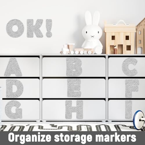 Image of Qyeahkj 150 PCS Large 6 inch Font Silver Letters and Punctuation Set Glitter Bulletin Board Poster Alphabet Cutout for Classroom School Display A Great Helper to Inspire Students' Learning Interest