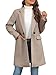 Ebifin Women's Notch Lapel Double Breasted Trench Coat Peacoat Winter Casual Long Blazer Jacket Overcoat