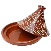 Lorient Tajine NAR &ndash; Tajine marocchina in terracotta &Oslash; 30 cm (fatta a mano)