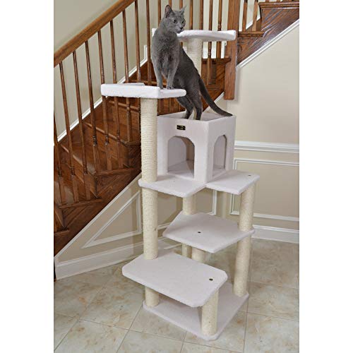 Armarkat B6802 68-Inch Cat Tree, Ivory #TOP5