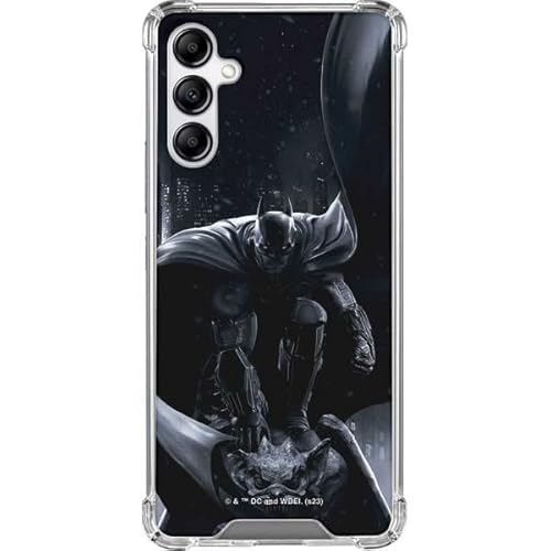 Skinit Clear Phone Case Compatible with Galaxy A14 5G - Officially Licensed DC Comics Arkham Origins Batman in Action Pose Design