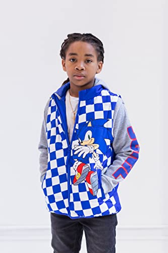 SEGA Sonic the Hedgehog Zip Up Vest 2fer Jacket Little Kid to Big Kid4