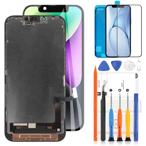 Schermo LCD per iPhone 14 Display per 14 LCD Touch Screen Digitizer Assembly Kit di ricambio per 14 A2882 A2649 A2881 A2884 A2883 Nero INCELL
