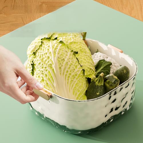 Canastas para lavar frutas y verduras doble capa 2 pcs miniatura 6