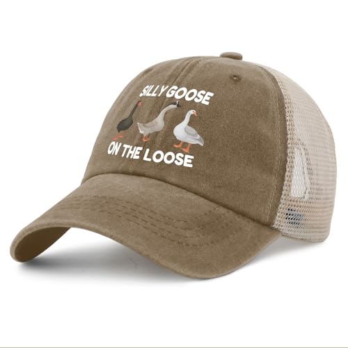 Image of Funny Silly Goose Hat Silly Goosee On The Loose Hat for Women Dad Hats Funny Hats