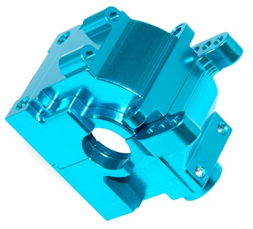 LJXSZ Center Gear Box Compatible with JLB Racing Cheetah Part 1/10 11101 21101 J3 Speed Brushless Rc Car Upgrade Aluminum Alloy Gearbox Case Differential Housing(Blue)