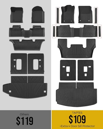 Image of TAPTES Floor Mats & Cargo Liner for Dodge Durango 6 Seats 2016-2026