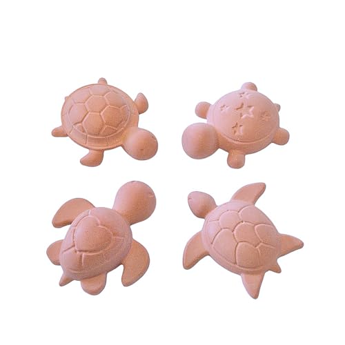 Lolydol Diffuseurs de Parfum en Plâtre Céramique, Forme Tortue, Artisanal, 4 Pièces, Diffusion Naturelle sans Électricité Fabriqué en France - Décoration Maison,...