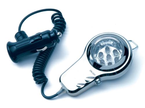 Start Lampe 7 LED pour Prise Allume-Cigare 12V avec Effet chromé