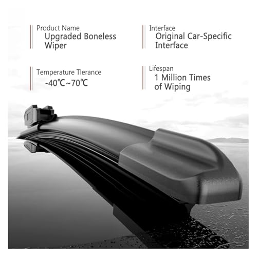 Limpiaparabrisas resistente todo clima Toyota Yaris GR XP210 escobillas duraderas 2020-2025 6