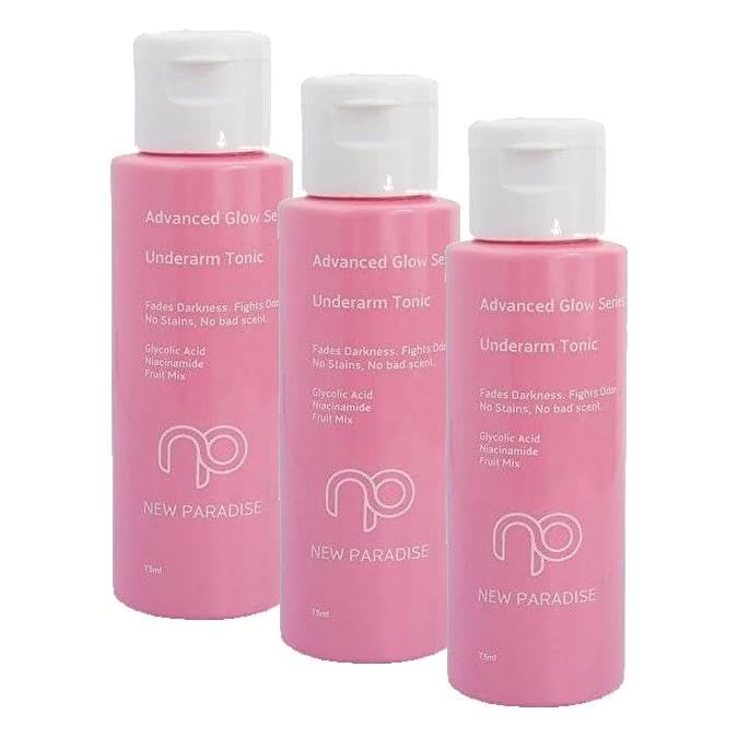 New Paradise Koku Karşıtı Koltuk Altı Toniği 75ml Leke ve Renk Eşitsizliği Karşıtı Niacinamide, Glycolic Acid (3 paketi)