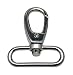 Generic Metal Silvery Lobster Clasps 1.5 Inches Inside Diameter Oval Swivel Trigger Clips Hooks for Purse Bag Straps Pack of 10