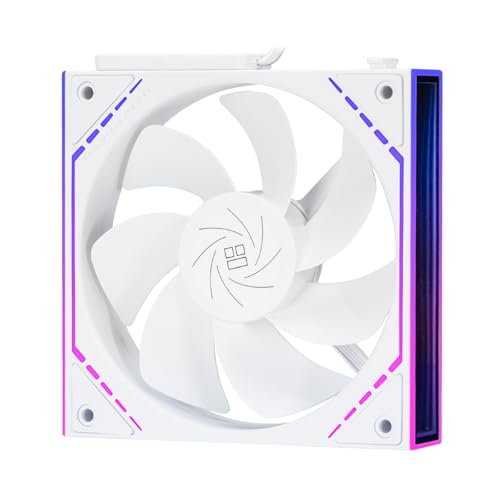 Image of Thermalright TL-M12QRW 120mm Reverse Case Fans, 1-Pack | Reverse Airflow, Daisy Chain PWM /ARGB, Infinity Mirror Lighting