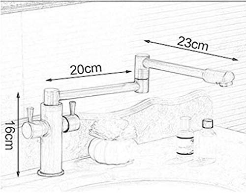 Robinet de salle bain deux poignées avec valve céramique