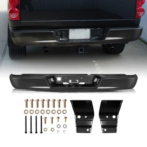 Aosky Rear Step Bumper Assembly Compatible with 2002-2008 Dodge Ram