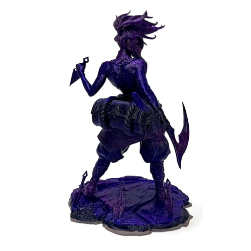 Image of PLA 3D Printer Filament 1.75mm, Midnight Shimmer Purple Gradient, Black Purple Blue Color Changing Glitter PLA Filament, Shiny Galaxy Sparkle for FDM 3D Printers, 1kg Spool