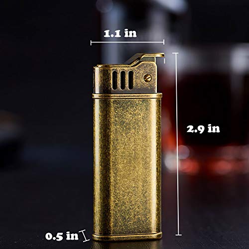 Encendedor Vintage de Cobre Reutilizable Antiguo miniatura 4