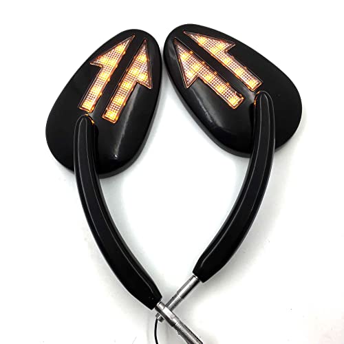WYOERN Motorrad Für Harley Davidson CVO Limited VRSCAW V-Rod Chrom Integrierter Pfeil LED Blinker Spiegelteil Zubehör (Color : 2)