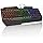 TECKNET Wired RGB Gaming Keyboard - 26-Key Anti-Ghosting, 13 Lighting Modes, Spill-Resistant, 108 Membrane Keys, Plug & Play - with Ergonomic Wrist Rest & Phone Holder for Windows/Mac (Black)