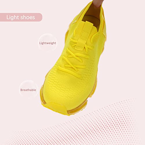 Image of LUCKY STEP Women Air Cushion Fashion Sneakers Breathable Casual Comfortable Lightweight Walking Shoes
