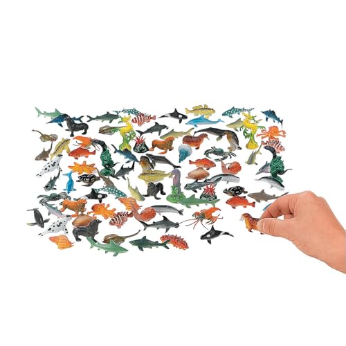 Fun Express Plastic Sea Creatures, Bulk 90 Pack image 3