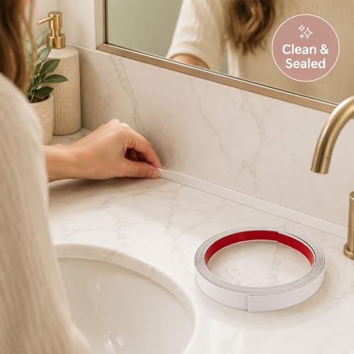 Borde de espejo autoadhesivo para decorar marcos de salpicaderos en baños 5
