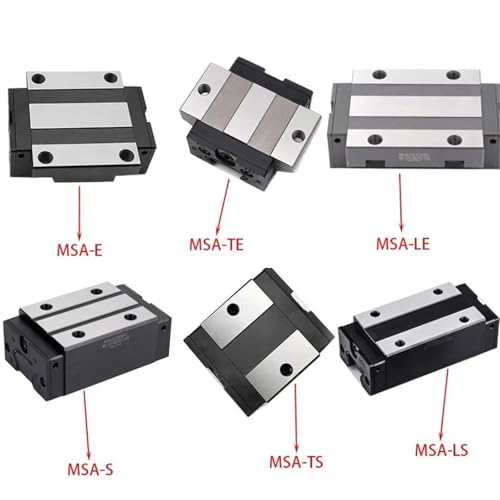 Chariot linéaire MSB25SSSFC pour guidage de précision sur rail de machine CNC