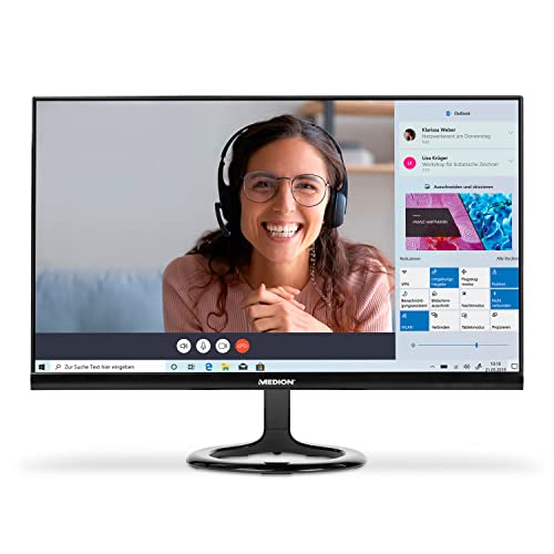 Preisvergleich Produktbild MEDION P52709 68,6 cm (27 Zoll) Full HD Widescreen Monitor (16:9, integrierte Lautsprecher, HDMI, VGA, Audio In, mehrsprachiges Menü) schwarz