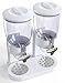 Retail Blade Dual Food Dispenser - Dry Food Dispenser Perfect As A Candy, Nuts, Rice, Granola, Cereal & more Dispenser. Dispenses 1 Ounce Per Twist! Stores Food, and Keeps Your Food fresh (White)