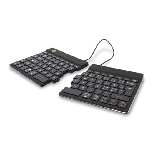 R-Go Teclado Split, Bluetooth 5.0, con Software Anti-RSI, Diseño Ergonómico con Teclado Dividido, Controles Multimedia, Diseño Nodico QWERTY, Compatible con Windows/Linux/Mac, Blanco