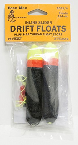 Beau Mac EDF1/2 Float EZ Drift Foam Floats 1/2oz 2Pk 2XL