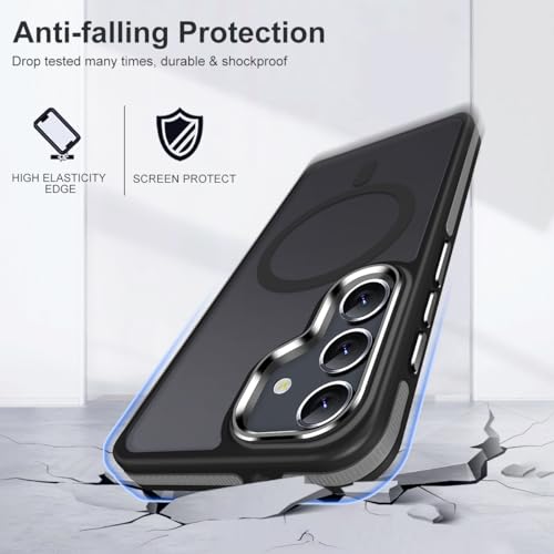 Image of MALEWOLF Magnetic Case for Samsung Galaxy S23 Fe, Slim Color Hybrid Cover