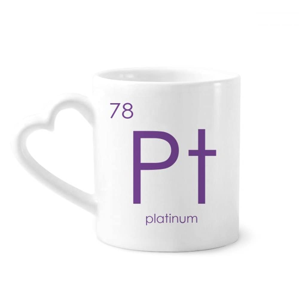 Chemistry Elements Period Table Transition Metals Platinum Pt Mug Coffee Ceramic Drinkware Glass Heart Cup